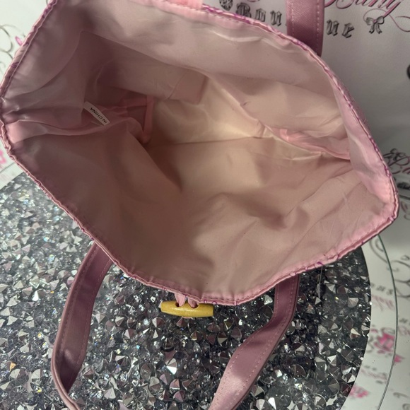 Bag Chinese style Asia pink shiny metallic bamboo button closure Japanese purse - Picture 8 of 8